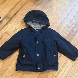 Old Navy Navy Hooded Jacket Toddler 2T